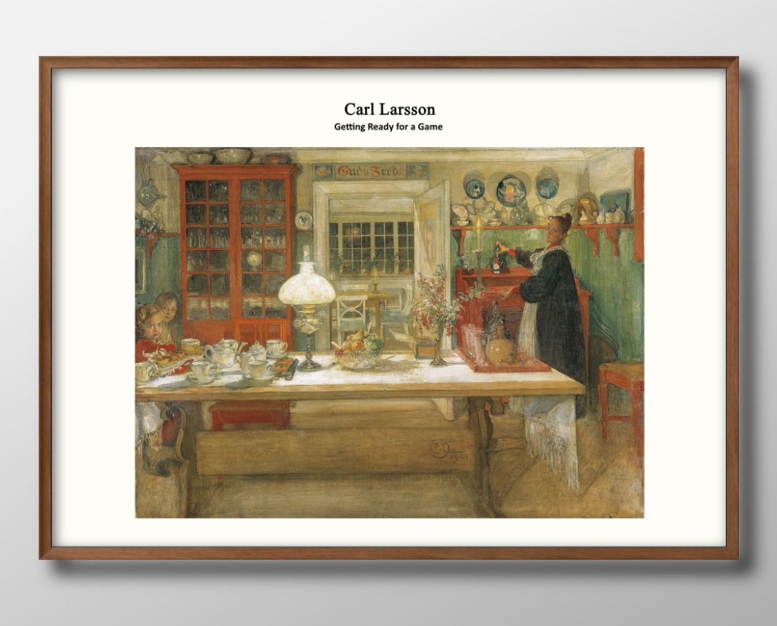 カール ラーション オリジナル商品 A3 サイズ ポスター アート おしゃれ 絵画 インテリア 北欧 イラスト マット紙 艶消し アートパネル 額 フレーム デ...