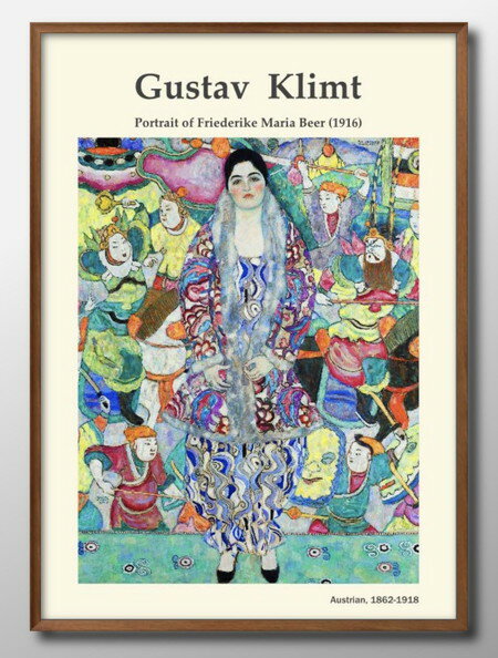 グスタフ クリムト オリジナル商品 A3 サイズ ポスター アート おしゃれ 絵画 インテリア 北欧 イラスト マット紙 艶消し アートパネル 額 フレーム デ...