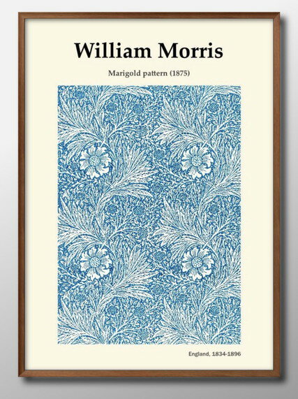 ウィリアム モリス オリジナル商品 A3 サイズ ポスター アート おしゃれ 絵画 インテリア 北欧 イラスト マット紙 艶消し アートパネル 額 フレーム デ...