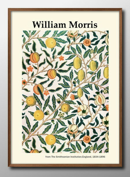 ウィリアム モリス オリジナル商品 A3 サイズ ポスター アート おしゃれ 絵画 インテリア 北欧 イラスト マット紙 艶消し アートパネル 額 フレーム デ...