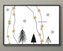 クリスマス オリジナル商品 A3 サイズ ポスター アート おしゃれ 絵画 インテリア 北欧 イラスト マット紙 艶消し アートパネル 額 フレーム デザイン ...