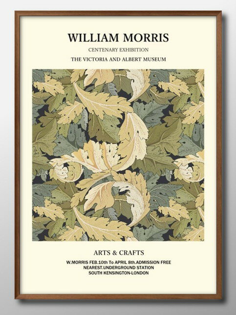 ウィリアム モリス オリジナル商品 A3 サイズ ポスター アート おしゃれ 絵画 インテリア 北欧 イラスト マット紙 艶消し アートパネル 額 フレーム デ...