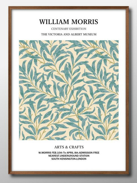 ウィリアム モリス オリジナル商品 A3 サイズ ポスター アート おしゃれ 絵画 インテリア 北欧 イラスト マット紙 艶消し アートパネル 額 フレーム デ...