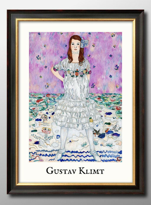 グスタフ クリムト メーダ プリマヴェージ A3 サイズ ポスター アート おしゃれ 絵画 インテリア 北欧 イラスト マット紙 艶消し アートパネル 額 フレ...