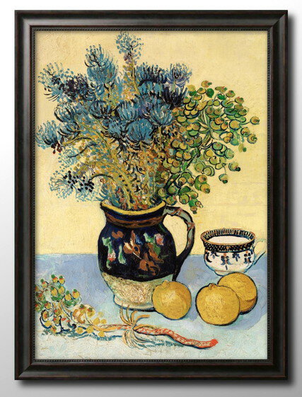 フィンセント ファン ゴッホ マヨリカ焼きの水差しと野の花々 A3 サイズ ポスター アート おしゃれ 絵画 インテリア 北欧 イラスト マット紙 艶消し アー...