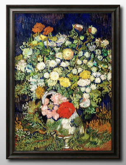 フィンセント ファン ゴッホ 花瓶の菊と野の花々 A3 サイズ ポスター アート おしゃれ 絵画 インテリア 北欧 イラスト マット紙 艶消し アートパネル 額...