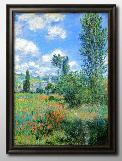 クロード モネ ひなげしの小道、サン=マルタン島 A3 サイズ ポスター アート おしゃれ 絵画 インテリア 北欧 イラスト マット紙 艶消し アートパネル 額...