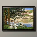 クロード モネ On the Bank of the Seine, Bennecourt A3 サイズ ポスター アート おしゃれ 絵画 インテリア 北欧 イラスト マット紙 艶消し アートパネル 額 フレーム デザイン 壁掛け ギフト 新築祝い ディスプレイ 速達 送料無料