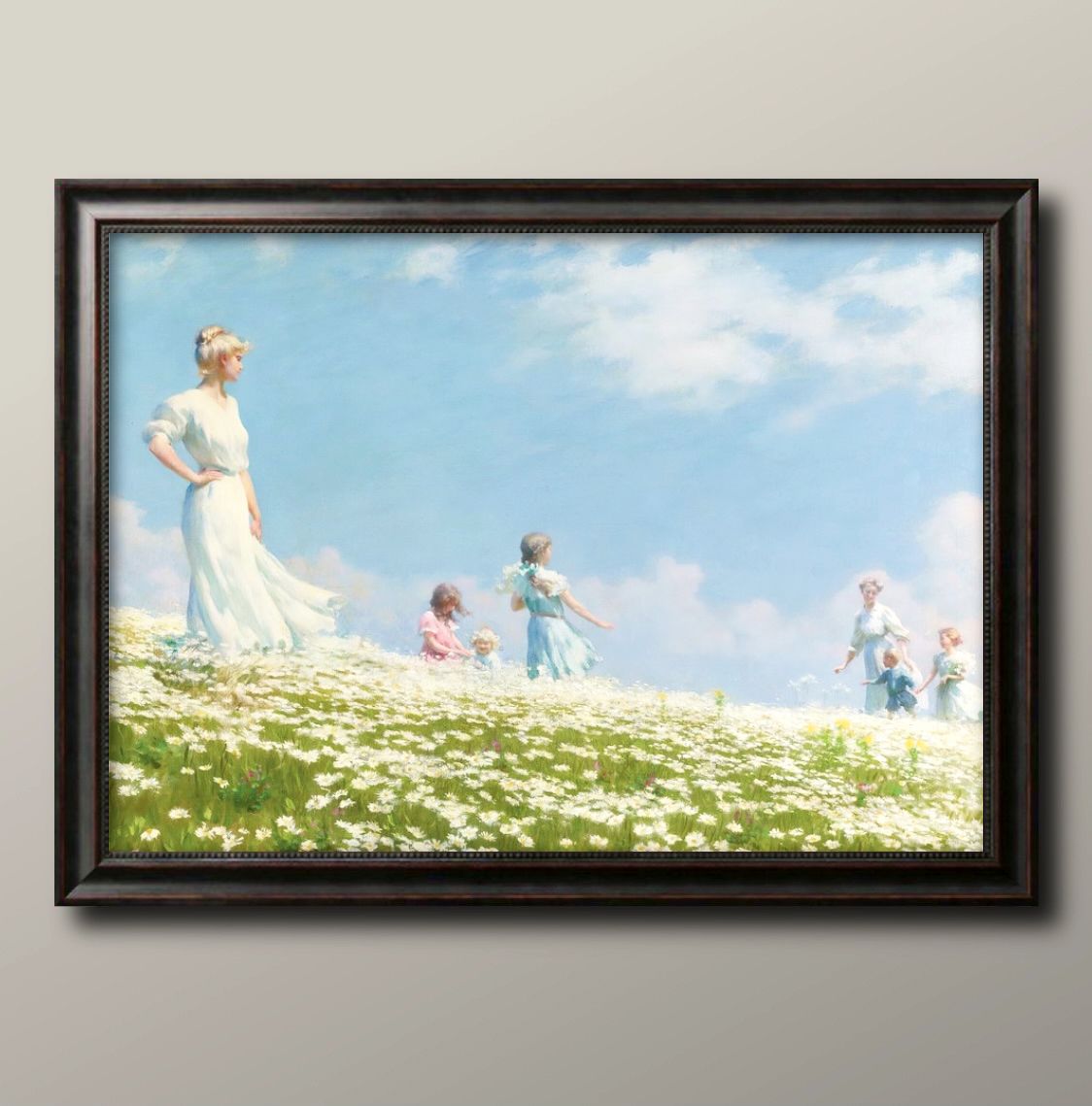 チャールズ コートニー カラン A Breezy Day. A3 サイズ ポスター アート おしゃれ 絵画 インテリア 北欧 イラスト マット紙 艶消し アート...