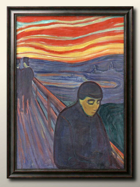 エドヴァルド ムンク 絶望 A3 サイズ ポスター アート おしゃれ 絵画 インテリア 北欧 イラスト マット..