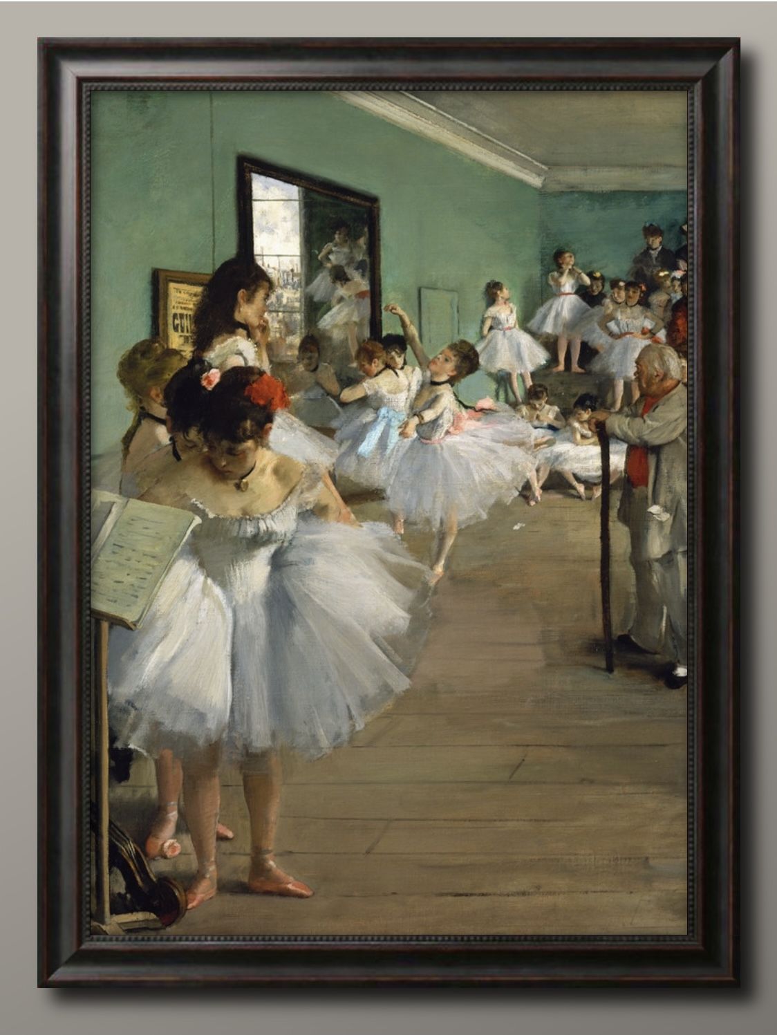 エドガー ドガ ダンス教室 A3 サイズ ポスター アート おしゃれ 絵画 インテリア 北欧 イラスト マット紙 艶消し アートパネル 額 フレーム デザイン ...