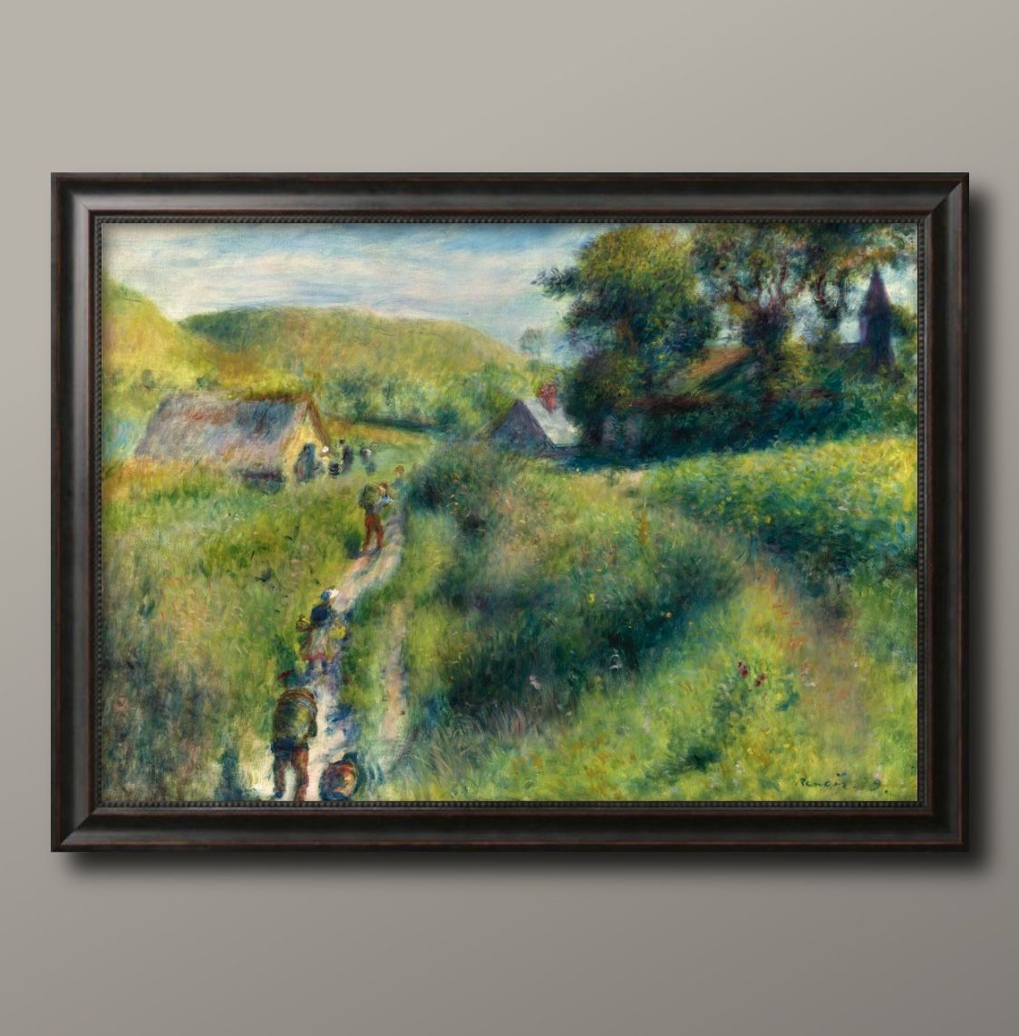 オーギュスト ルノワール ブドウの収穫 A3 サイズ ポスター アート おしゃれ 絵画 インテリア 北欧 イラスト マット紙 艶消し アートパネル 額 フレーム...