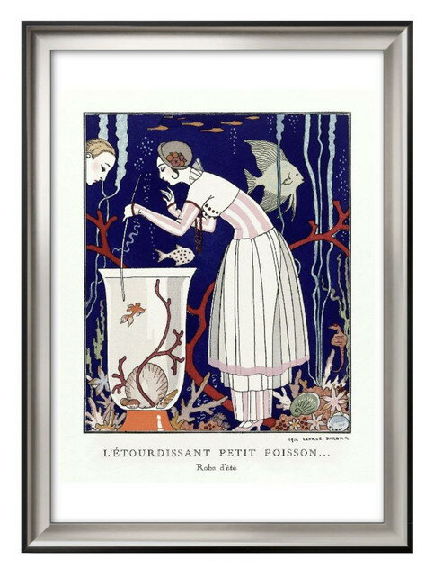ジョルジュ バルビエ The Stunning Little Fish A3 サイズ ポスター アート おしゃれ 絵画 インテリア 北欧 イラスト マット紙 艶...