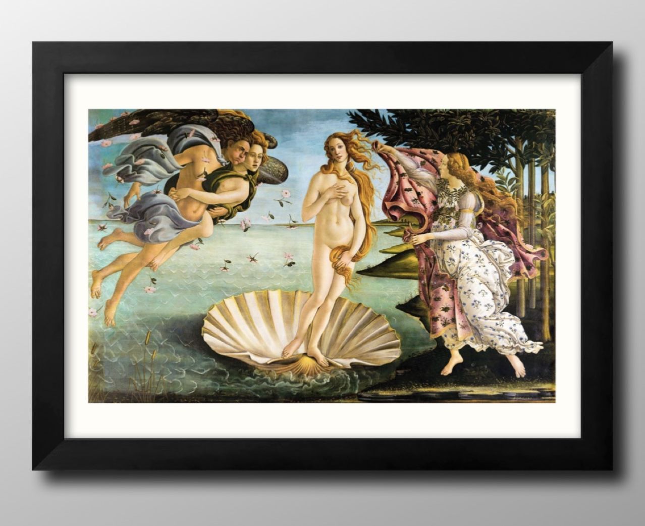 サンドロ ボッティチェッリ ヴィーナスの誕生 A3 サイズ ポスター アート おしゃれ 絵画 インテリア 北欧 イラスト マット紙 艶消し アートパネル 額 フ...