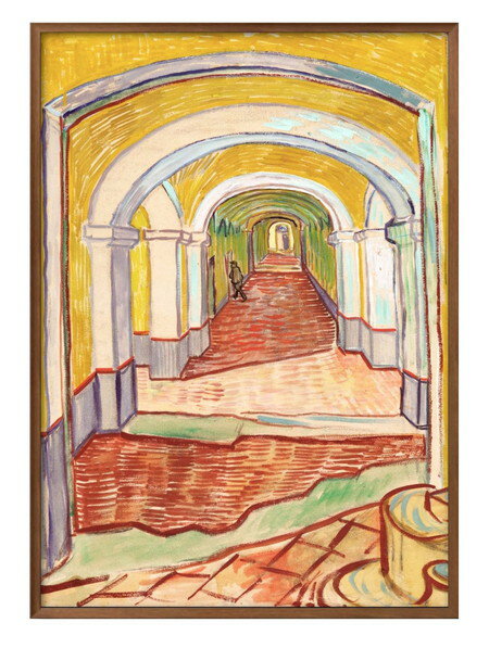 フィンセント ファン ゴッホ サン=レミのサン=ポール病院の廊下 A3 サイズ ポスター アート おしゃれ 絵画 インテリア 北欧 イラスト マット紙 艶消し ...