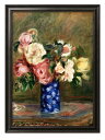 オーギュスト ルノワール 薔薇の花束 A3 サイズ ポスター アート おしゃれ 絵画 インテリア 北欧 イラスト マット紙 艶消し アートパネル 額 フレーム ...