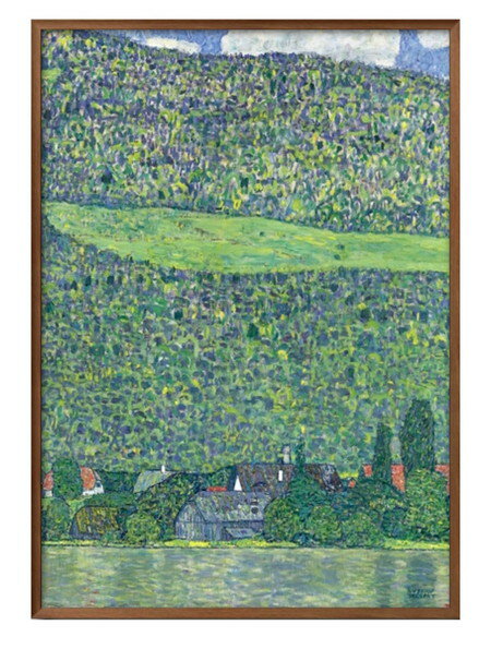 グスタフ クリムト アッター湖畔のリッツルベルク A3 サイズ ポスター アート おしゃれ 絵画 インテリア 北欧 イラスト マット紙 艶消し アートパネル 額...