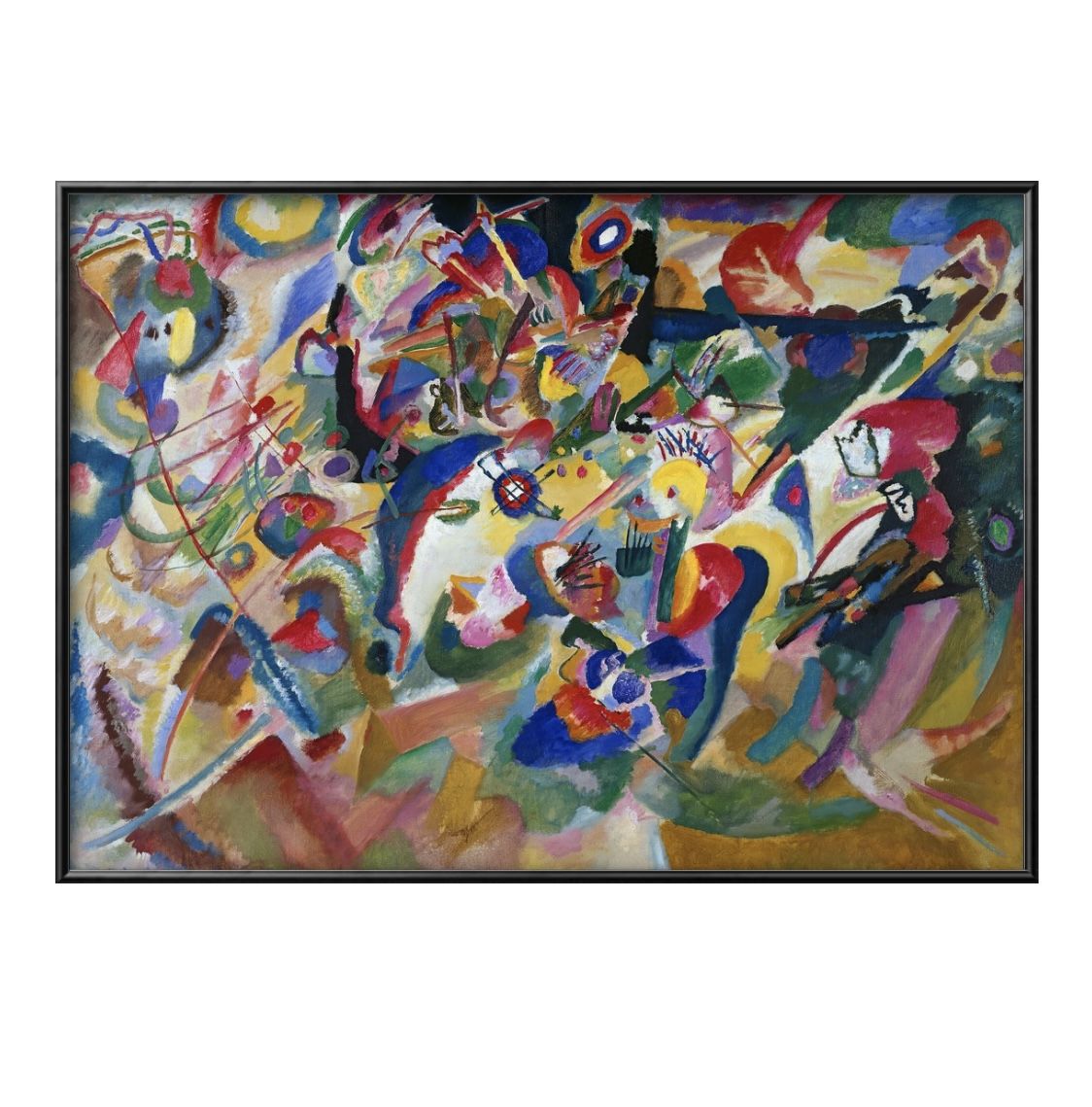 ワシリー カンディンスキー コンポジションVII A3 サイズ ポスター アート おしゃれ 絵画 インテリア 北欧 イラスト マット紙 艶消し アートパネル 額...