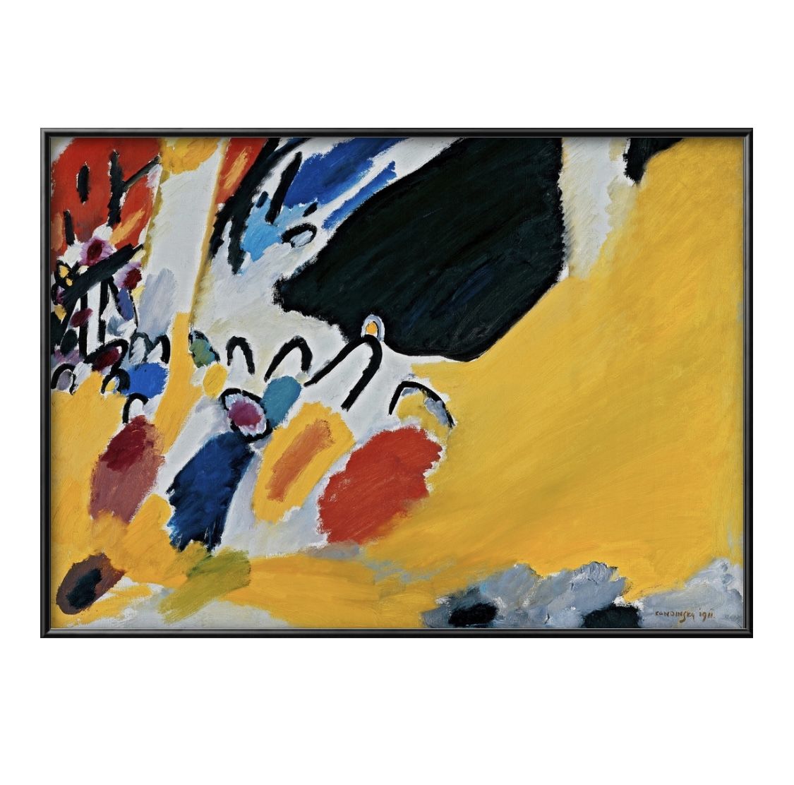 ワシリー カンディンスキー Impression III A3 サイズ ポスター アート おしゃれ 絵画 インテリア 北欧 イラスト マット紙 艶消し アートパ...