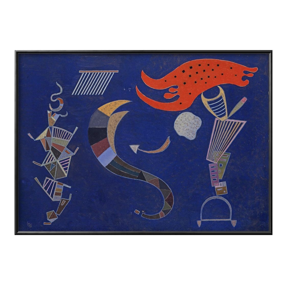 ワシリー カンディンスキー 矢 A3 サイズ ポスター アート おしゃれ 絵画 インテリア 北欧 イラスト マット紙 艶消し アートパネル 額 フレーム デザイ...