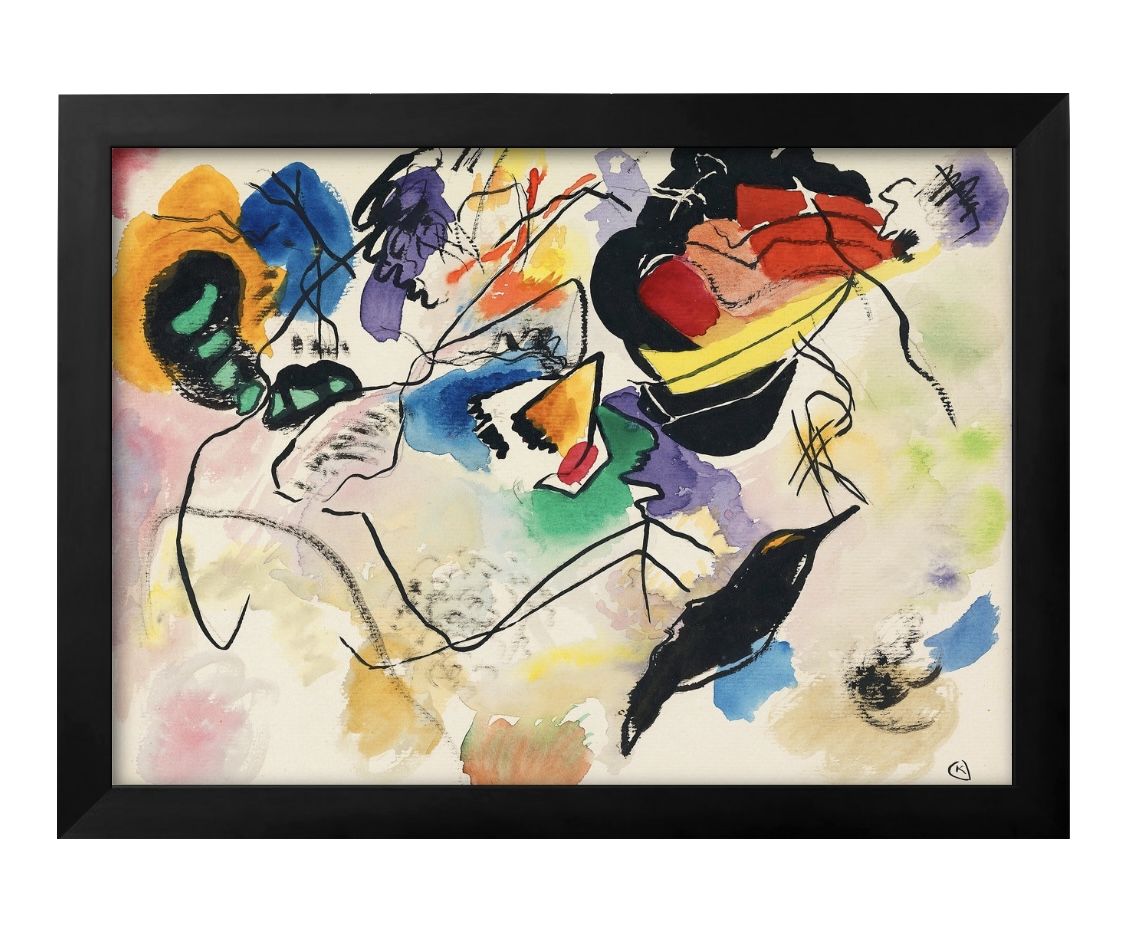 ワシリー カンディンスキー A3 サイズ ポスター アート おしゃれ 絵画 インテリア 北欧 イラスト マット紙 艶消し アートパネル 額 フレーム デザイン ...