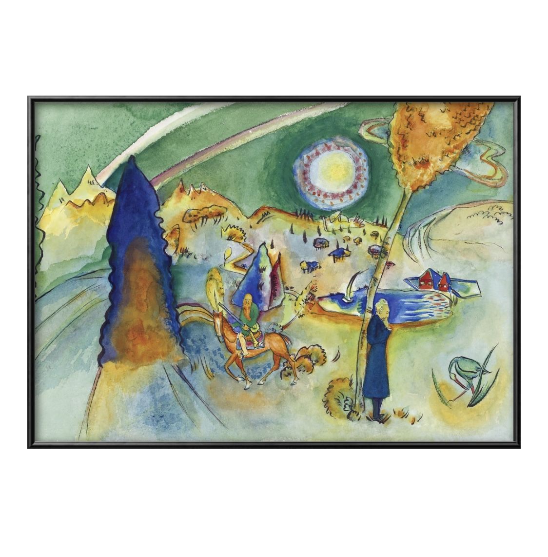 ワシリー カンディンスキー Watercolors by Kandinsky A3 サイズ ポスター アート おしゃれ 絵画 インテリア 北欧 イラスト マット...