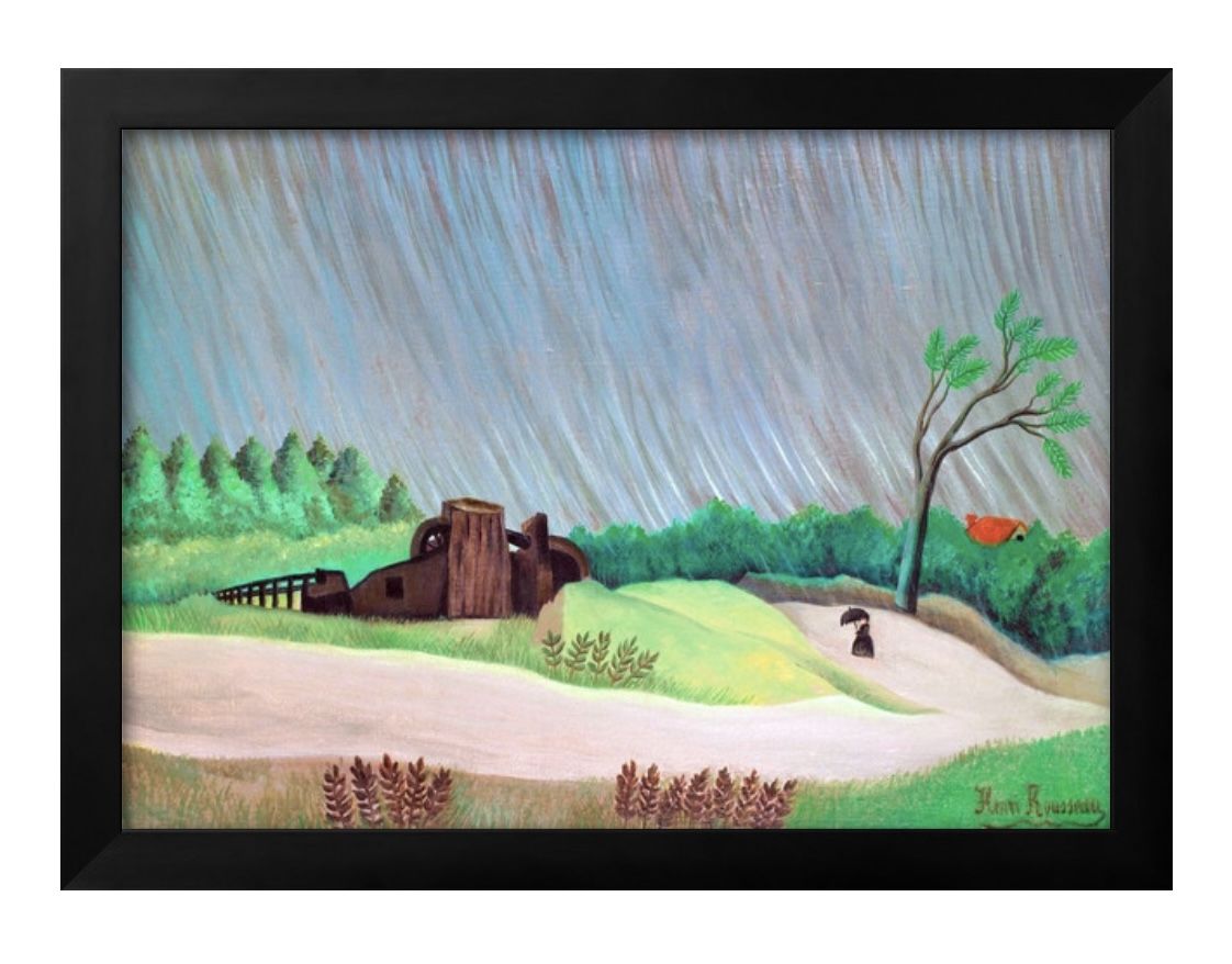 アンリ ルソー 雨の朝 A3 サイズ ポスター アート おしゃれ 絵画 インテリア 北欧 イラスト マット紙 艶消し アートパネル 額 フレーム デザイン 壁掛...