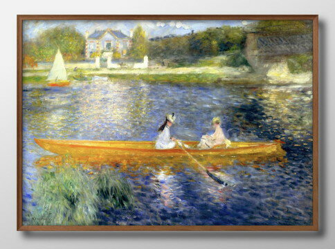 オーギュスト ルノワール セーヌ川の舟遊び A3 サイズ ポスター アート おしゃれ 絵画 インテリア 北欧 イラスト マット紙 艶消し アートパネル 額 フレ...