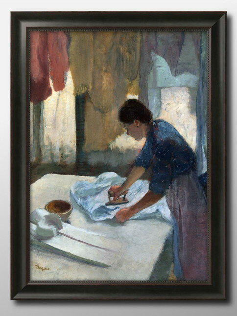 エドガー ドガ アイロンをかける女性 A3 サイズ ポスター アート おしゃれ 絵画 インテリア 北欧 イラスト マット紙 艶消し アートパネル 額 フレーム ...