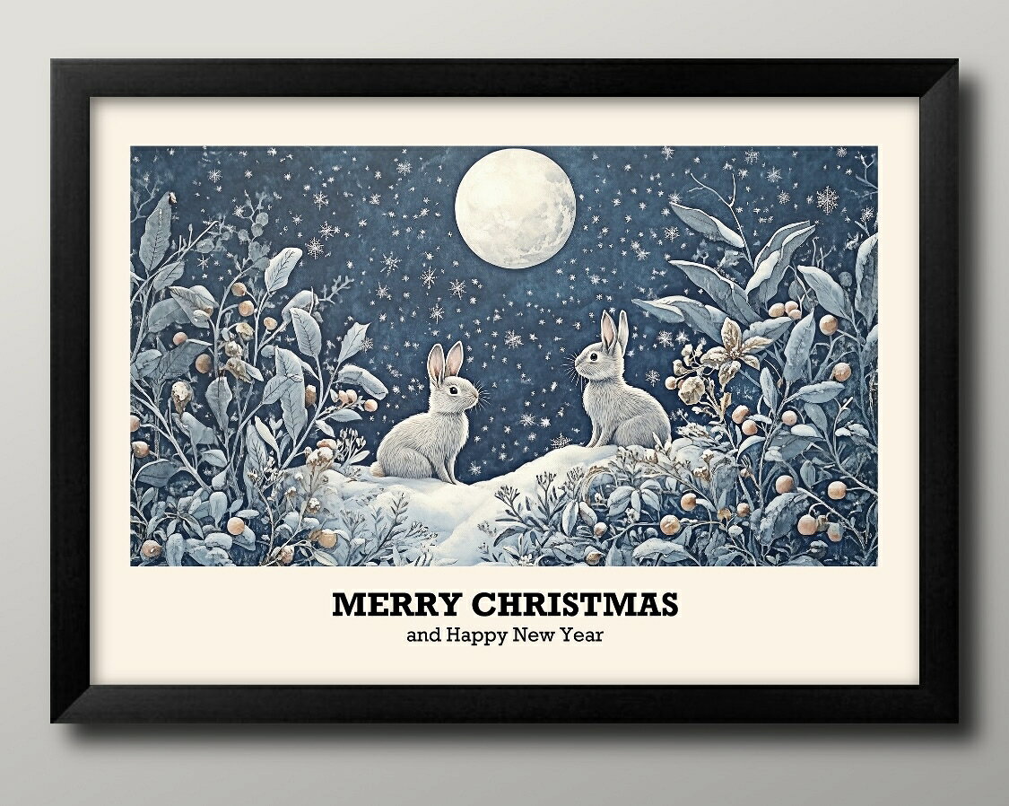 ꡼ꥹޥ Xmas Christmas 󥿥 ӥơ饹 A3  ݥ    ƥꥢ ̲ 饹 ...