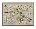 パウル クレー Phantom Perspective A3 サイズ ポスター アート おしゃれ 絵画 インテリア 北欧 イラスト マット紙 艶消し アートパネル 額 フレーム デザイン 壁掛け ギフト 新築祝い ディスプレイ 速達 送料無料