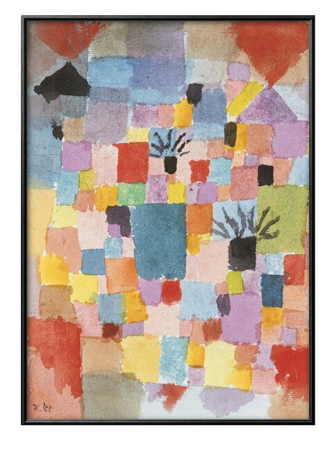 パウル クレー 南チュニジアの庭 A3 サイズ ポスター アート おしゃれ 絵画 インテリア 北欧 イラスト マット紙 艶消し アートパネル 額 フレーム デザ...