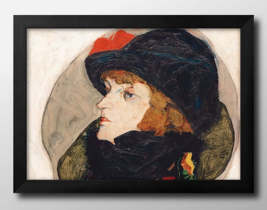 エゴン シーレ イーダ レスラーの肖像 A3 サイズ ポスター アート おしゃれ 絵画 インテリア 北欧 イラスト マット紙 艶消し アートパネル 額 フレーム...