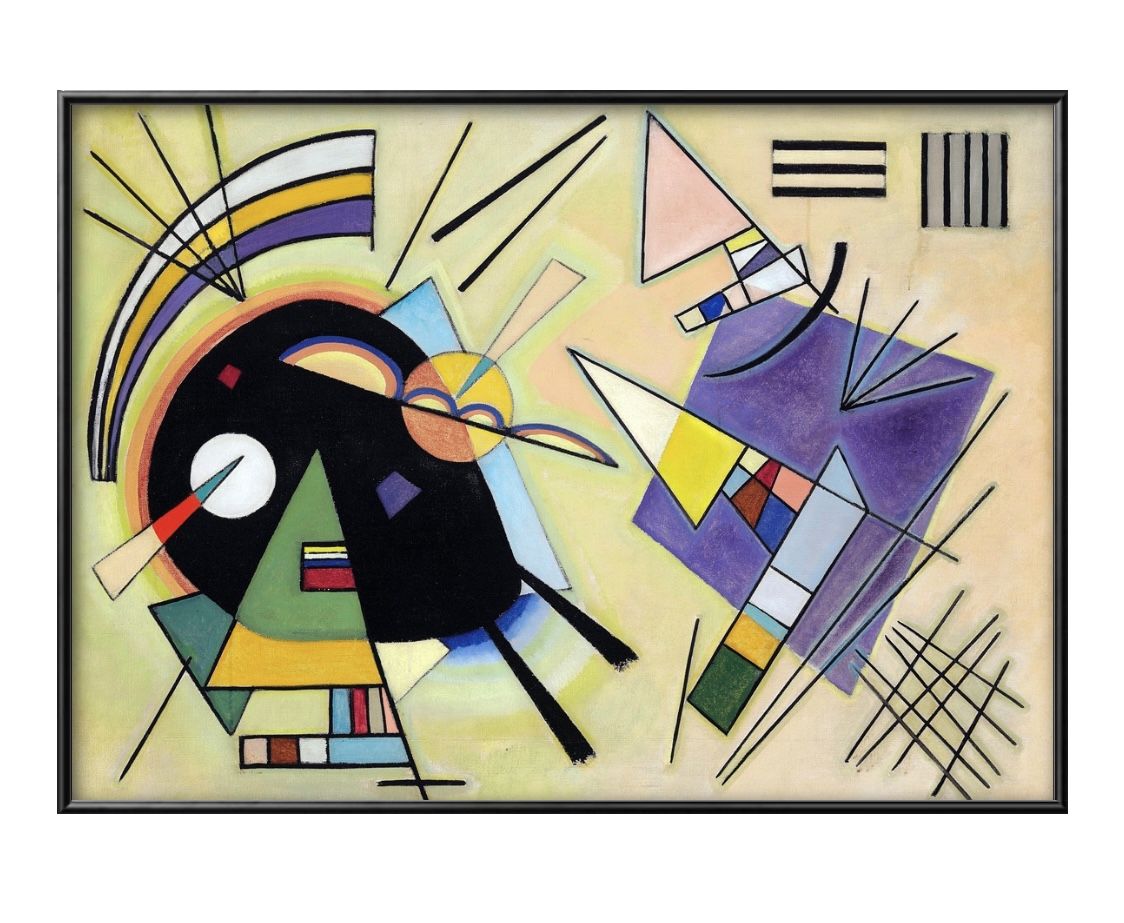 ワシリー カンディンスキー Black And Violet A3 サイズ ポスター アート おしゃれ 絵画 インテリア 北..