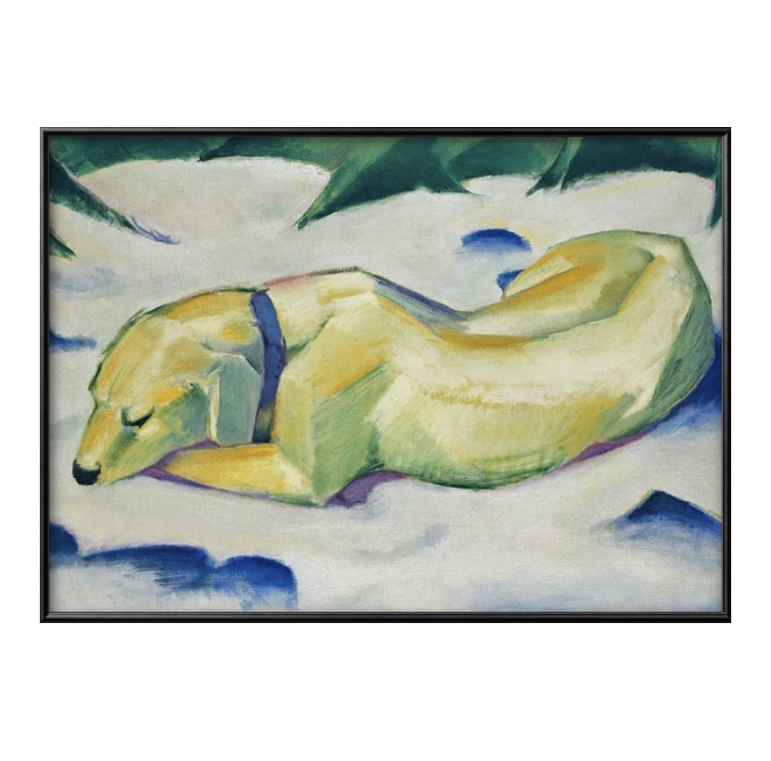 �ե��� �ޥ륯 Dog Lying in the Snow A3 ������ �ݥ����� ������ ������� ���� ����ƥꥢ �̲� ���饹�� �ޥåȻ� ��ä� ����...