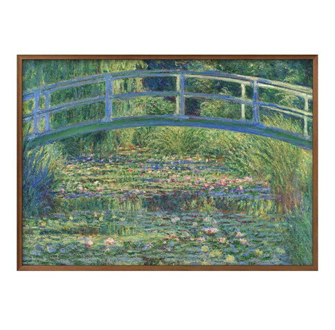クロード モネ 睡蓮の池に架かる橋 A3 サイズ ポスター アート おしゃれ 絵画 インテリア 北欧 イラスト マット紙 艶消し アートパネル 額 フレーム デ...