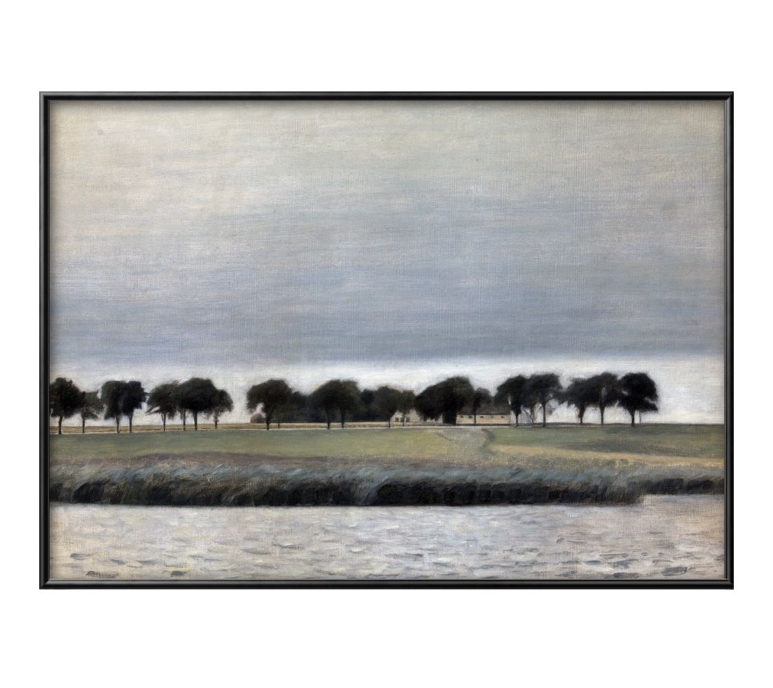 ヴィルヘルム ハンマースホイ Solregn. Gentofte S? A3 サイズ ポスター アート おしゃれ 絵画 インテリア 北欧 イラスト マット紙 艶...