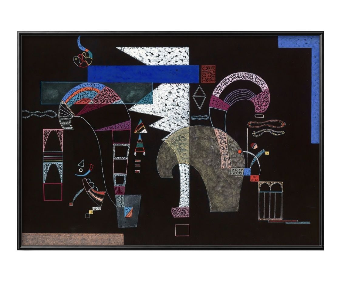 ワシリー カンディンスキー La Forme Blanche A3 サイズ ポスター アート おしゃれ 絵画 インテリア 北欧 イラスト マット紙 艶消し アー...