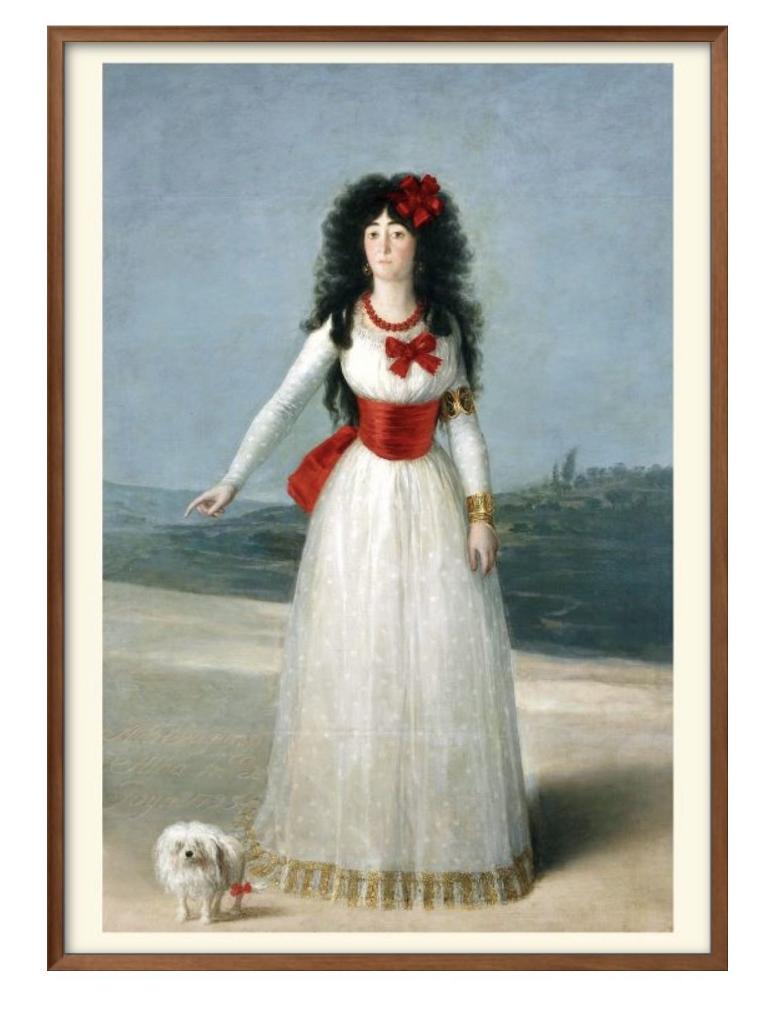 フランシスコ デ ゴヤ 白衣のアルバ侯爵夫人 A3 サイズ ポスター アート おしゃれ 絵画 インテリア 北欧 イラスト マット紙 艶消し アートパネル 額 フ...