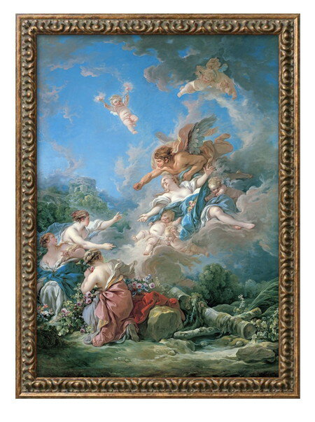 フランソワ ブーシェ オーレイテュイアをさらうボレアス A3 サイズ ポスター アート おしゃれ 絵画 インテリア 北欧 イラスト マット紙 艶消し アートパネ...