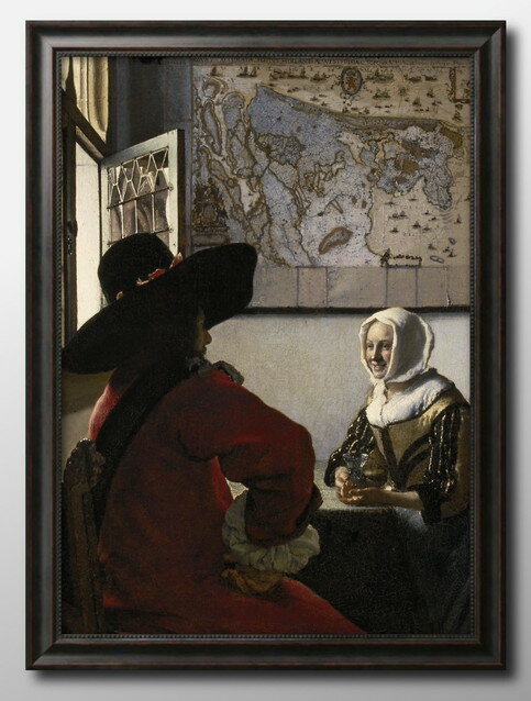 ヨハネス フェルメール A3 サイズ ポスター アート おしゃれ 絵画 インテリア 北欧 イラスト マット紙 艶消し アートパネル 額 フレーム デザイン 壁掛け ギフト 新築祝い ディスプレイ 速達 送料無料