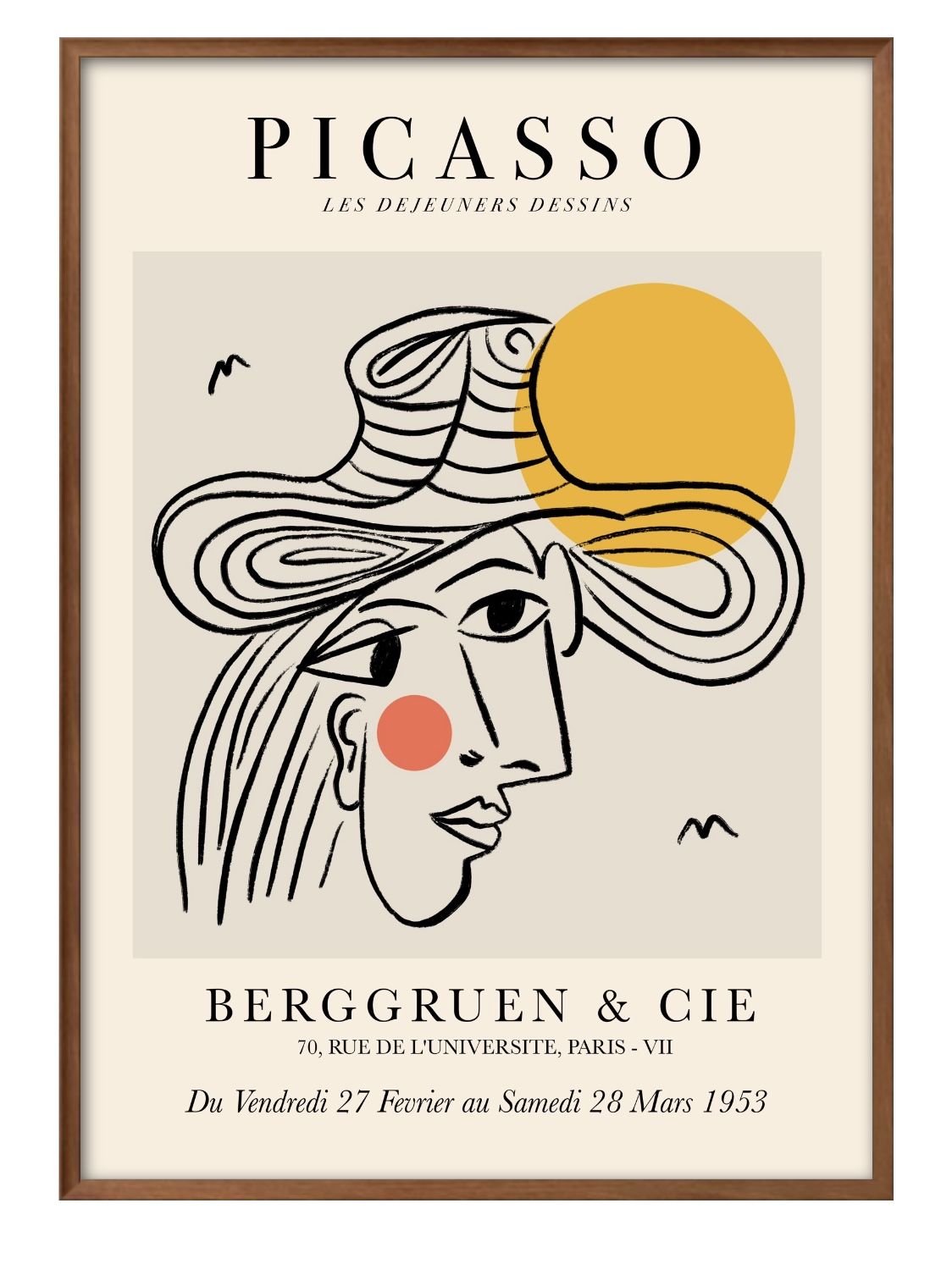 パブロ ピカソ A3 サイズ ポスター アート おしゃれ 絵画 インテリア 北欧 イラスト マット紙 艶消し ..