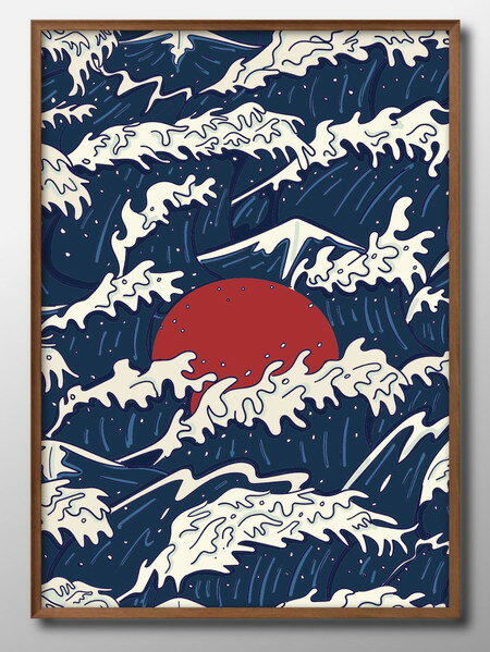 デザイン モダン A3 サイズ ポスター アート おしゃれ 絵画 インテリア 北欧 イラスト マット紙 艶消し アートパネル 額 フレーム デザイン 壁掛け ギフト 新築祝い ディスプレイ 速達 送料無料