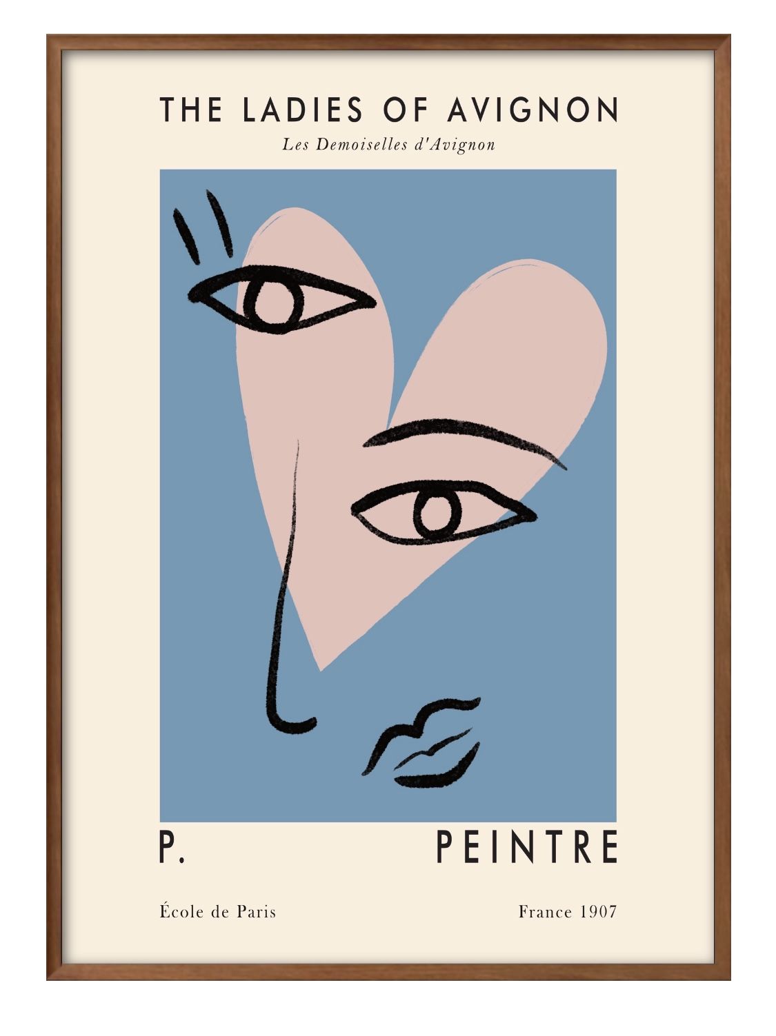 キュビズム A3 サイズ ポスター アート おしゃれ 絵画 インテリア 北欧 イラスト マット紙 艶消し アートパネル 額 フレーム デザイン 壁掛け ギフト ...