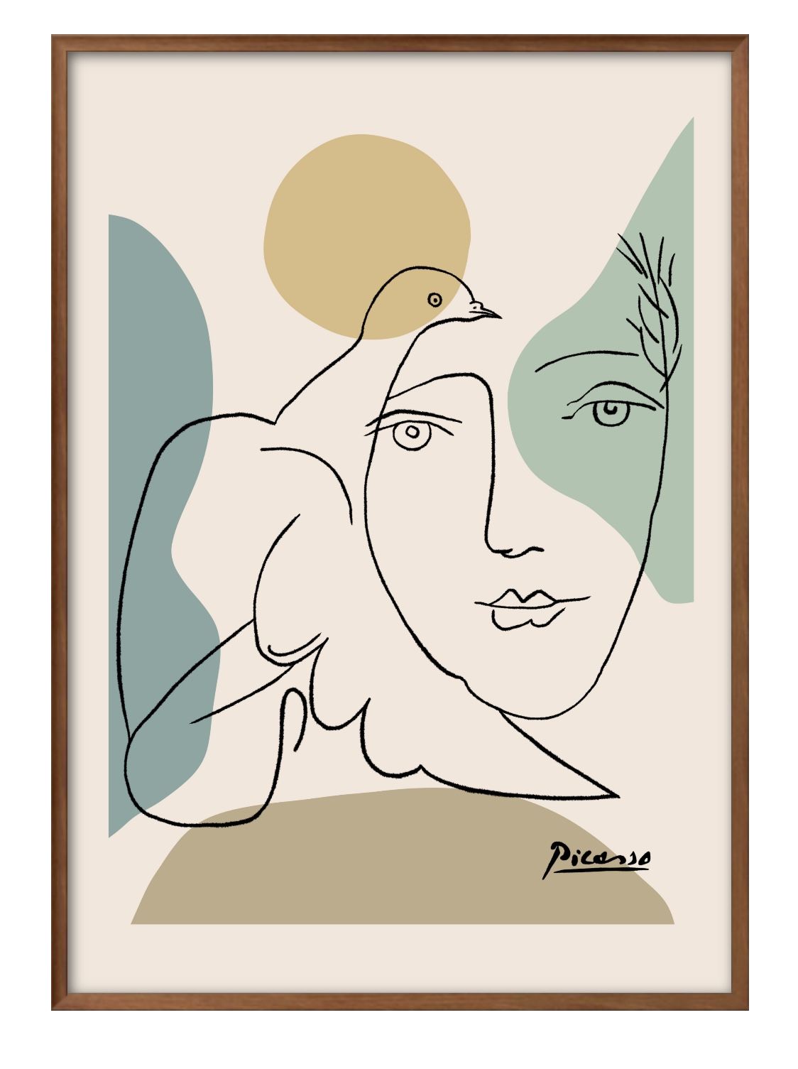 パブロ ピカソ A3 サイズ ポスター アート おしゃれ 絵画 インテリア 北欧 イラスト マット紙 艶消し アートパネル 額 フレーム デザイン 壁掛け ギフ...