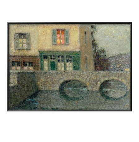 アンリ ル シダネル ル ポン A3 サイズ ポスター アート おしゃれ 絵画 インテリア 北欧 イラスト マット紙 艶消し アートパネル 額 フレーム デザイ...