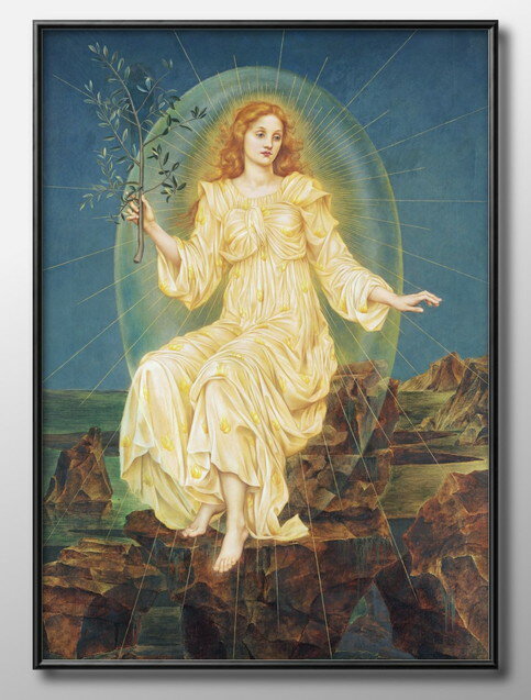 イーヴリン ド モーガン 闇の光明 A3 サイズ ポスター アート おしゃれ 絵画 インテリア 北欧 イラスト マット紙 艶消し アートパネル 額 フレーム デ...