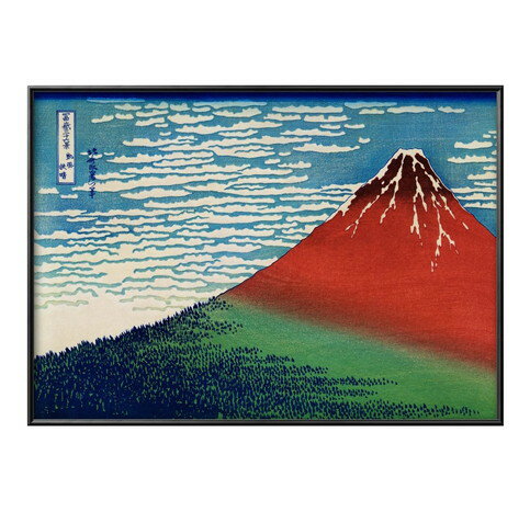 葛飾北斎 富嶽三十六景 凱風快晴 A3 サイズ ポスター アート おしゃれ 絵画 インテリア 北欧 イラスト マット紙 艶消し アートパネル 額 フレーム デザ...