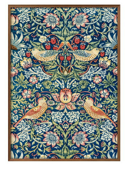 ウィリアム モリス イチゴ泥棒 A3 サイズ ポスター アート おしゃれ 絵画 インテリア 北欧 イラスト マット紙 艶消し アートパネル 額 フレーム デザイ...