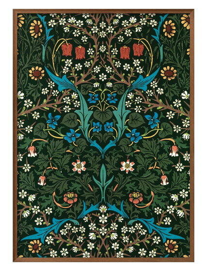 ウィリアム モリス チューリップ A3 サイズ ポスター アート おしゃれ 絵画 インテリア 北欧 イラスト マット紙 艶消し アートパネル 額 フレーム デザ...